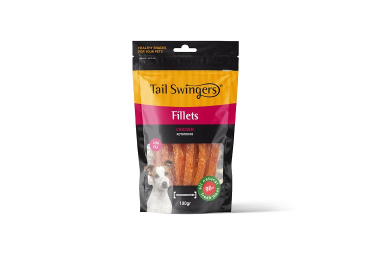 TAIL SWINGERS SNACK FILETTO DI POLLO A STRISCE 100 GR