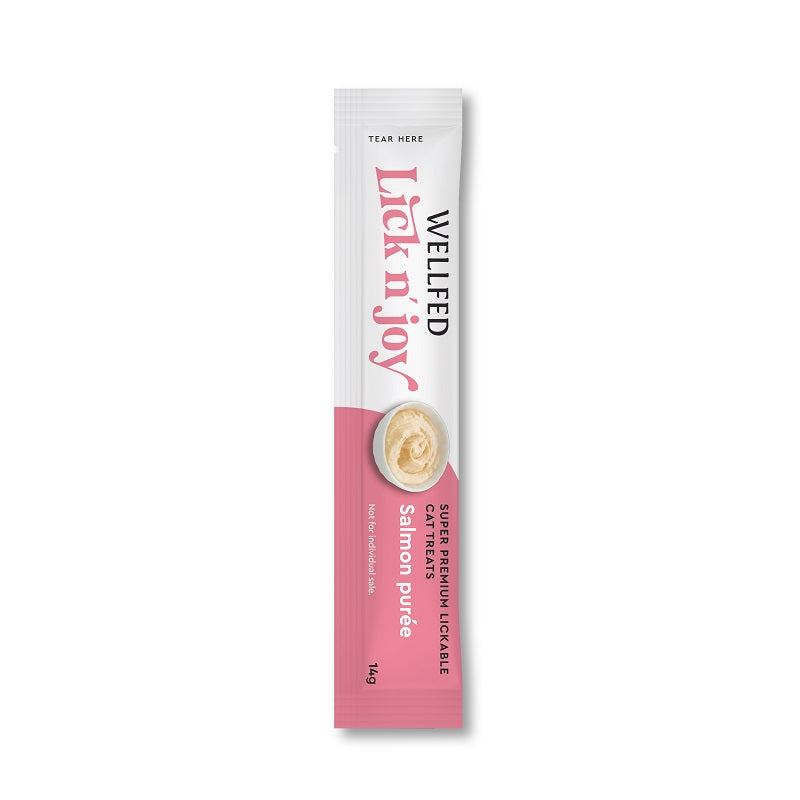 SNACK GATTO CREMINE LICK N'JOY SALMONE 5 x 14gr