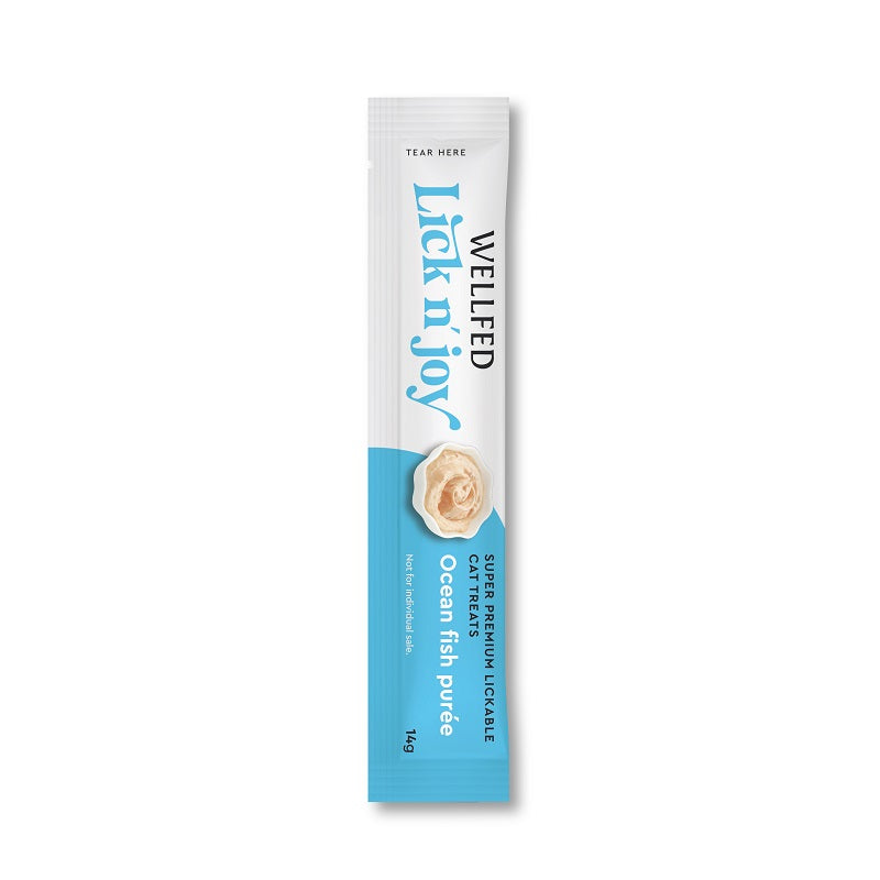 SNACK GATTO CREMINE LICK N'JOY PESCE OCEANICO 5x14 gr