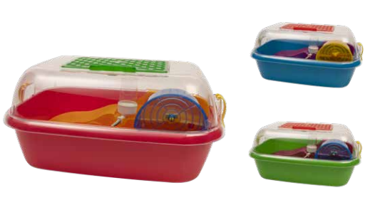 GABBIA CRICETO IN PLASTICA CANDY 44X34X20h cm