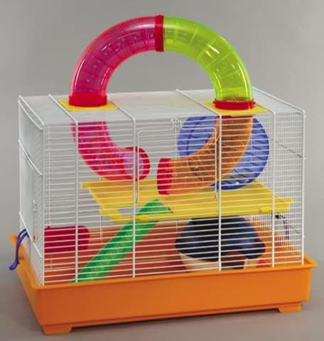 Domus Molinari gabbia per criceto con tubi 382 lux