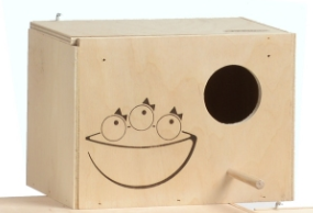 NIDO IN LEGNO COMPENSATO L5 19X14X14 cm
