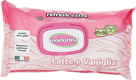 SALVIETTINE INODORINA LATTE E VANIGLIA 40 PZ
