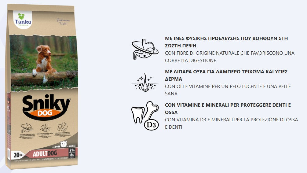 SNIKY mantenimento maiale 20 kg