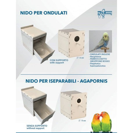 2GR NIDO PARADAISE IN PLASTICA 19,5X25X27,5h