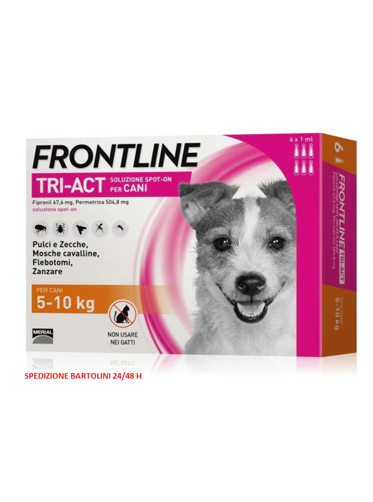 Frontline Tri-Act 6 Pipette da 1 Ml 5-10 Kg