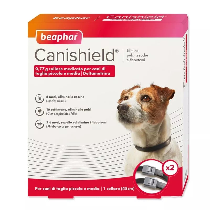 2 pz collare Beaphar canishield 48 cm(1 confezione da 2 collari)