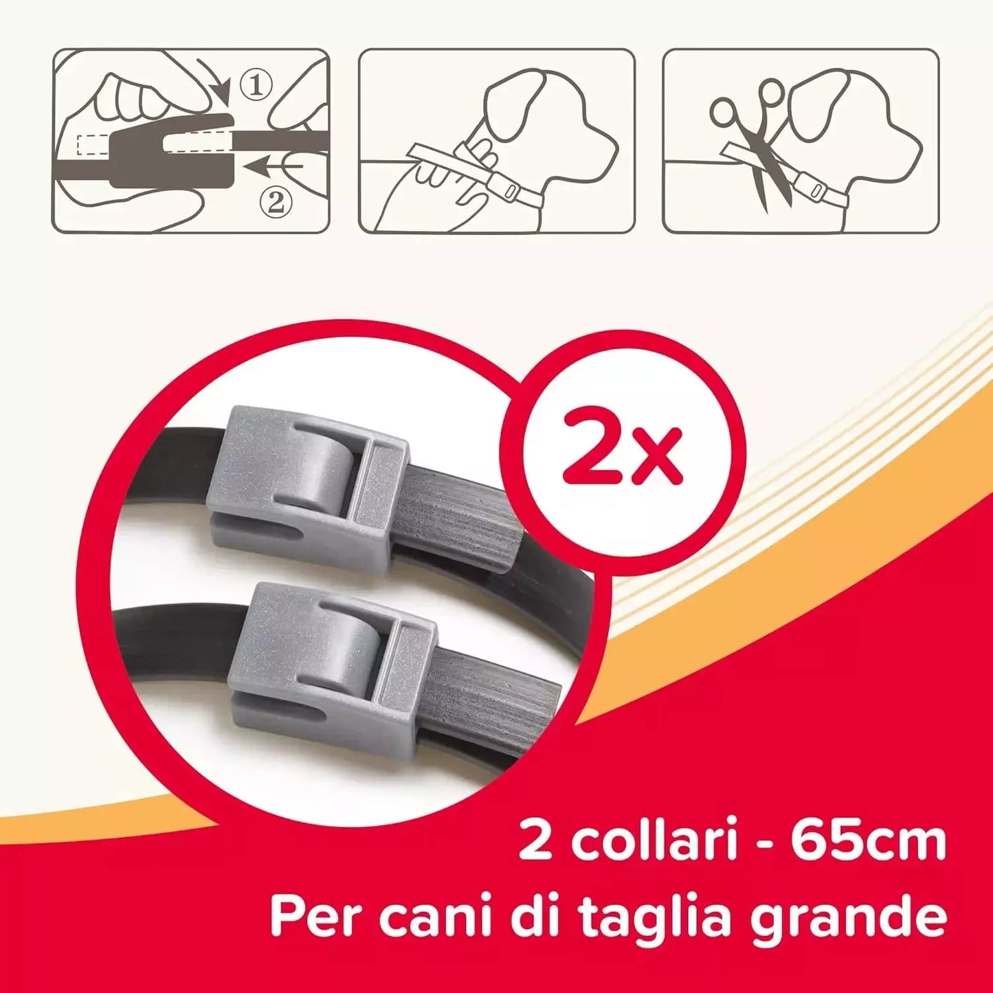 2 pz collare Beaphar canishield 48 cm(1 confezione da 2 collari)