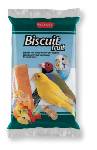 PADOVAN BISCUIT FRUIT PER UCCELLI 30gr