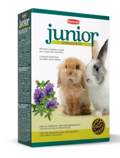 PADOVAN JUNIOR CONIGLIETTI 850gr PELLETTATO BASE PER CONIGLI
