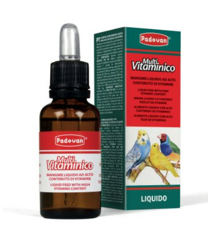 PADOVAN MULTIVITAMINICO INTEGRATORE PER UCCELLI 30ml