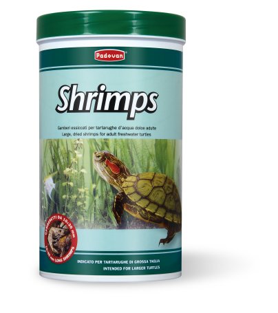 PADOVAN SHRIMPS 1Lt/160 gr GAMBERETTI ESICCATI GTANDI PER TARTARUGHE D'ACQUA