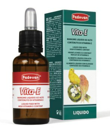 PADOVAN VITAMINA E INTEGRATORE PER LA COVA DEGLI UCCELLI 30ml