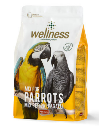 PADOVAN WELLNESS PARROTS PAPPAGALLI CON ESTRUSI 2,5 Kg
