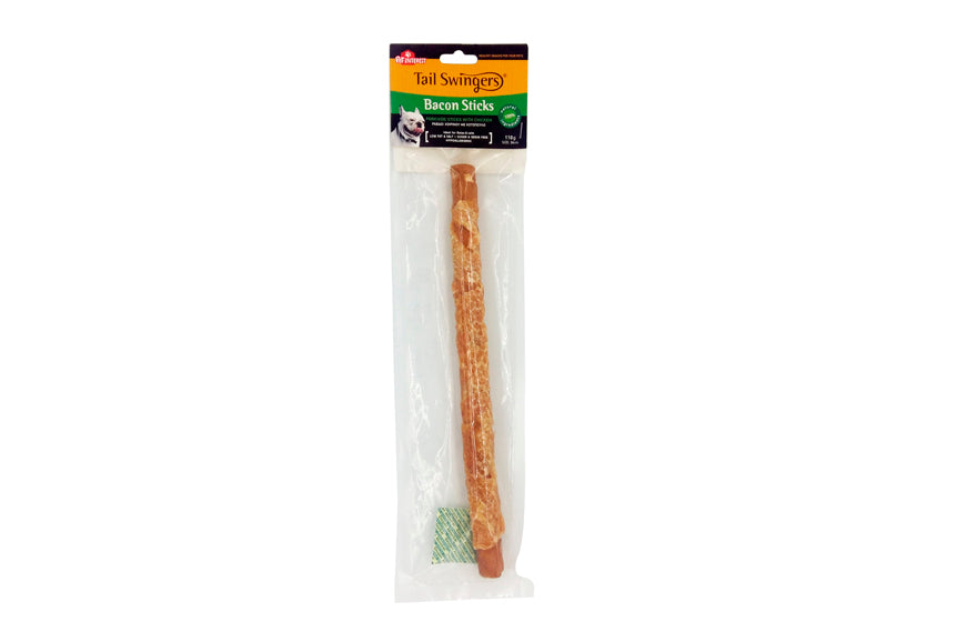 TAIL SWINGERS SNACK OSSO STICK INTRECCIATO DI MAIALE CON POLLO 34cmX110gr