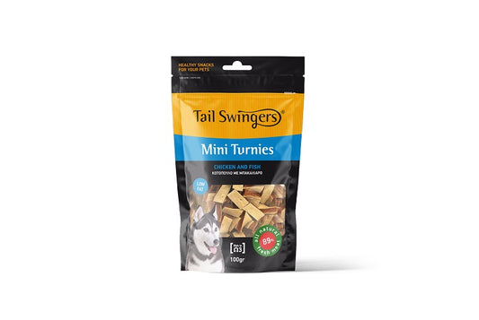 TAIL SWINGERS MINI TURNIES SNACK PESCE E POLLO 100 gr