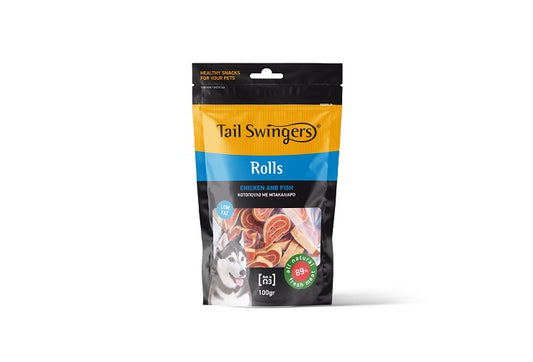 TAIL SWINGERS SNACK rotolini PESCE E POLLO 100 gr