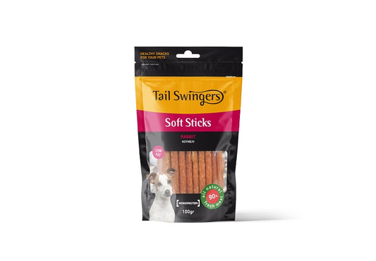 TAIL SWINGERS SNACK BASTONCINI MORBIDI AL CONIGLIO 100 GR