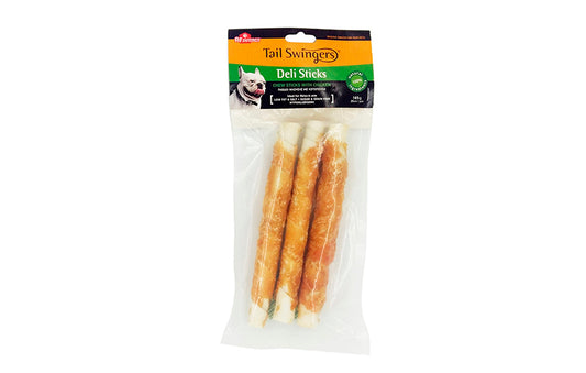 TAIL SWINGERS SNACK OSSO STICK INTRECCIATO CON FILETTO DI POLLO 3X20cm 165gr