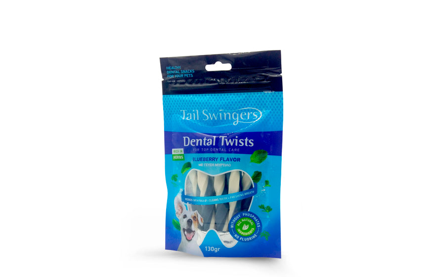 TAIL SWINGERS SNACK DENTAL BASTONCINI MORBIDI GUSTO MIRTILLO 130gr