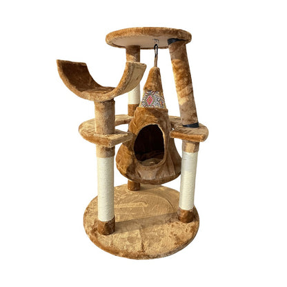 TIRAGRAFFI PER GATTI CATPLAYGROUND INDIAN CON AMACA  60X60X90 cm