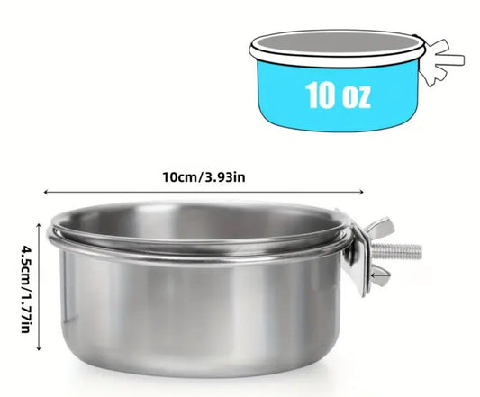 MANGIATOIA ACCIAIO PAPPAGALLI DIAMETRO 10,5 cm