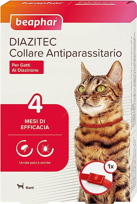 collare gatto Beaphar per trattamento pulci e zecche