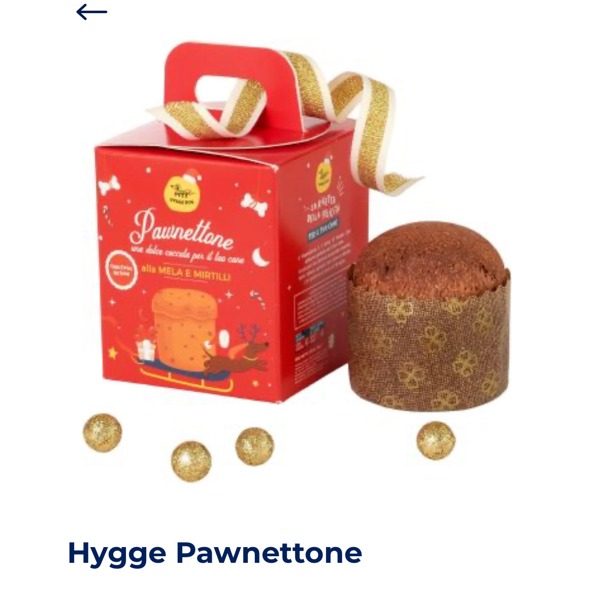 HYGGE SNACK Panettone per cani 70gr Pawnettone