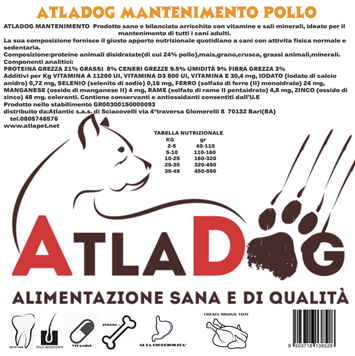 AtlaDog mantenimento pollo 20 kg