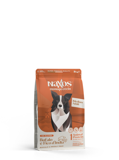 Naxos adult medium bufalo e fico d'india  12 kg monoproteico al bufalo gluten free