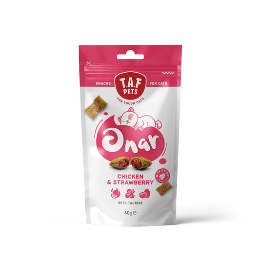 SNACK GATTO BISCOTTINI ONAR POLLO E FRAGOLA 60 GR