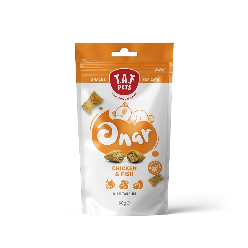 SNACK GATTO BISCOTTINI ONAR POLLO E PESCE 60 GR