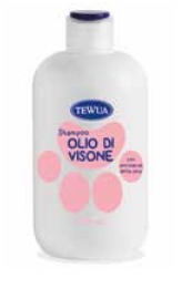 TEWUA SHAMPOO PH CON OLIO DI VISONE  500 ml