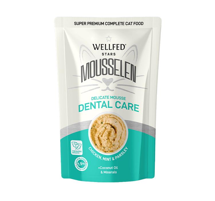 12 pz wellfed mouse per gatti dental care pollo e menta