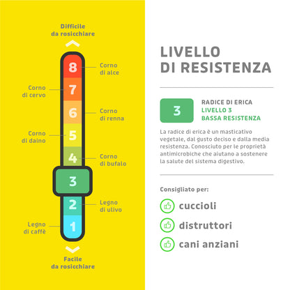 GIOCO MASTICABILE PER CANI RADICE DI ERICA L 300-400GR