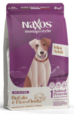 Naxos adult mini bufalo e fico d'india  2 kg monoproteico al bufalo gluten free