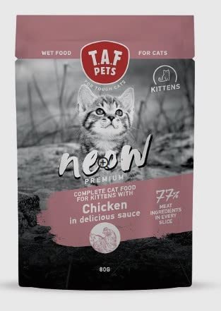 Neow bustine gatto 80% di carne 80 gr  kitten