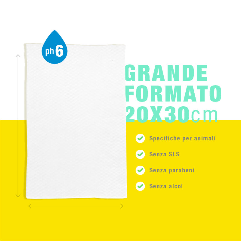 SALVIETTE MAXI  ANINAL HOUSE PER CANI E GATTI BIODEGRADABILI 35 PZ MARSIGLIA