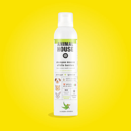 SHAMPOO MOUSE A SECCO ANIMAL HOUSE 300 ML REPELLENTE EFFETTO BARRIERA