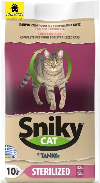 SNIKY CROCCHETTE PER GATTI STERILIZZATI 10 KG