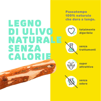 GIOCO MASTICABILE PER CANI LEGNO DI OLIVO XS 10-12 CM