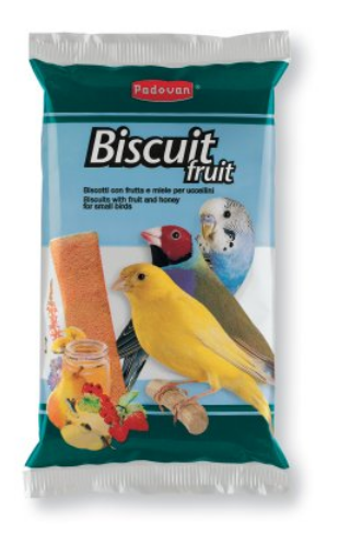 PADOVAN BISCUIT FRUIT  PER UCCELLI 30gr