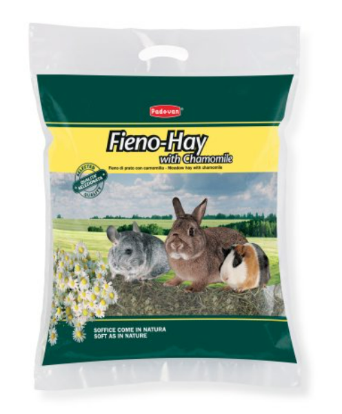 PADOVAN FIENO WHITH CHAMOMILE HAY 700 gr FIENO VENTILATO CON CAMOMILLA PER RODITORI