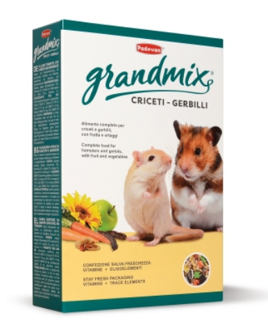 PADOVAN GRANDMIX CRICETO E GERBILLI 1 KG MISTO PER CRICETI