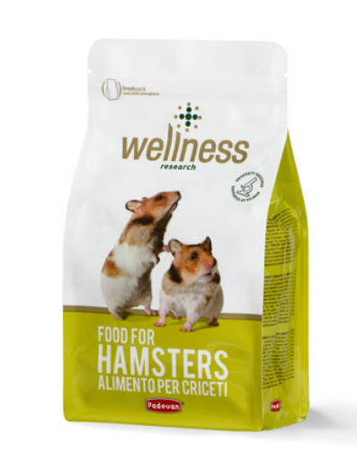 PADOVAN WELLNESS HAMSTERS 1KG MISTO PER CRICETI PREMIUM