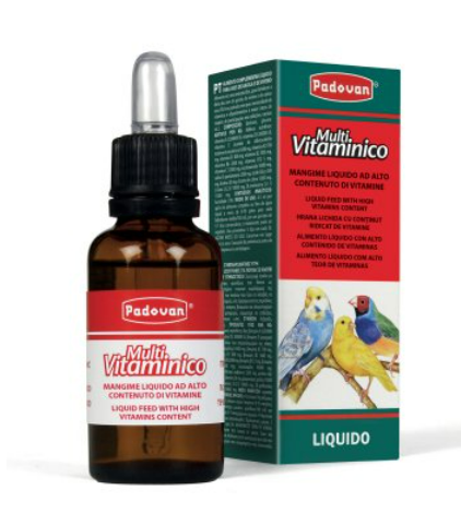 PADOVAN MULTIVITAMINICO INTEGRATORE PER UCCELLI  30ml