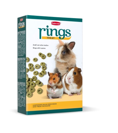 PADOVAN RINGS TREAT 150 gr ERBA MEDICA ALFA ALFA PER RODITORI