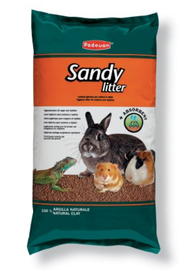 PADOVAN SANDY LITTER 4 KG LETTIERA PER RODITORI E RETTILI