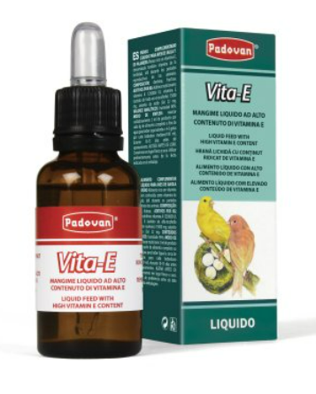 PADOVAN VITAMINA E INTEGRATORE PER LA COVA DEGLI UCCELLI  30ml