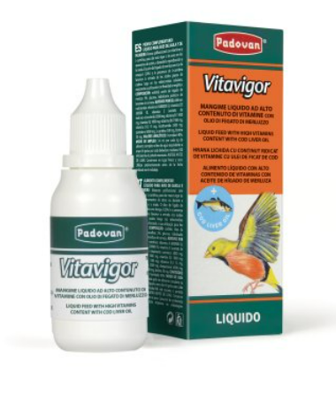 PADOVAN VITAVIGOR INTEGRATORE PER UCCELLI CON OLIO FEGATO DI MERLUZZO 30ml